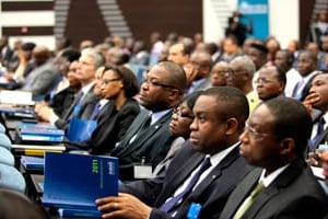 Le 15 juin à Lomé, lors de l’assemblée générale annuelle d’Ecobank. © Jean-Claude Abalo