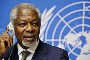 Kofi Annan, médiateur de l’ONU pour la Syrie. © AFP