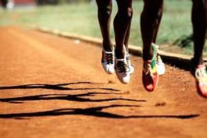 La course à pieds, spécialité des Kényans. © Tony Karumba/AFP