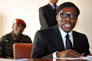 Le fils du président de Guinée Équatoriale, Téodorin Obiang Nguema. © AFP