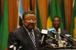 Le président de la Commission de l’Union africaine, Jean Ping, à Addis Abeba le 14 juillet 2012. © Simon Maina/AFP