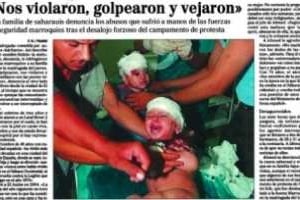 Reproduction de la page d’El Mundo qui a publié, parmi d’autres, la mauvaise photo. © J.A.