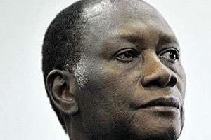 Le président ivoirien, Alassane Ouattara. © AFP