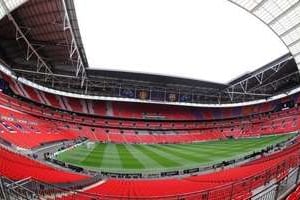 Le stade de Wembley, où se dérouleront les finales du tournoi olympique. © AFP
