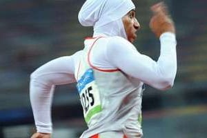 Sarah Attar est l’une des deux Saoudiennes participant aux Jeux de Londres. © AFP