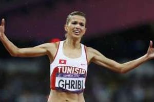 Habiba Ghribi, vice-championne olympique du 3000 mètres steeple. © Reuters