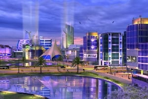Konza City, présentée comme la future Silicon Valley africaine, a du mal à sortir de terre. © konzacity.co.ke