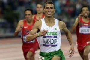 L’Algérien Taoufik Makhloufi, vainqueur de la finale du 1500 m, le 7 août 2012 aux JO de Londres. © Adrian Dennis/AFP