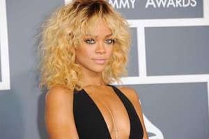 La chanteuse Rihanna aux Grammy Awards. © AFP