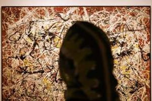 « Mural on Indian Red Ground » de Jackson Pollock, à Téhéran. © AFP