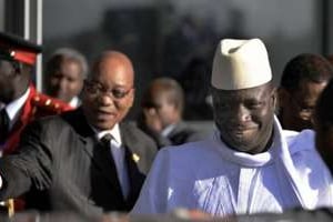 Le président gambien Yahya Jammeh le 30 janvier 2012 à Addis Adeba, en Éthiopie. © AFP