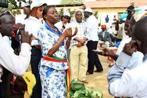 Anne-Marie Bernadine Malonga est maire de Kinkala. © Baudouin Mouanda pour J.A.