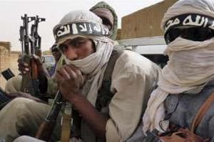 Des miliciens du groupe islamiste Ansar eddine. © AFP