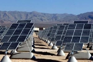 Une centrale solaire au Maroc. Le projet de centrale solaire de Ouarzazate doit être finalisé en 2015 et permettra d’alimenter le Maroc, plusieurs pays du pourtour méditerranéen et même une partie de l’Europe. DR
