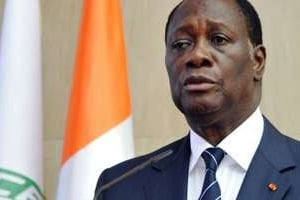 Alassane Ouattara, le 26 août 2012 à Abidjan. © AFP