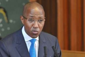 Abdou Mbaye s’est adressé à l’Assemblée nationale le 10 septembre. © AFP