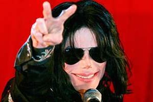 Michael Jackson lors de sa dernière conférence de presse, le 5 mars 2009. © AFP