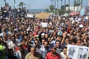 Manifestation le 14 septembre 2012 à Alexandrie. © AFP