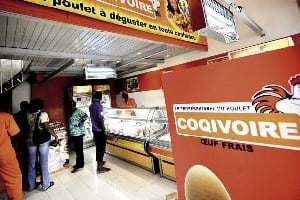 La société mise sur la vente directe, avec des détaillants et des grossistes sous enseigne Coqivoire. © Olivier/JA