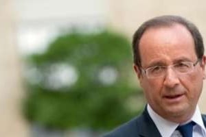 Le président français François Hollande, le 25 août 2012 à Paris. © Bertrand Langlois/AFP
