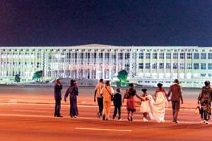 Le Palais où se tiendront les rencontres entre chefs d’État. © Baudouin Mouanda pour J.A.