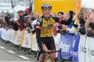 Le Sud-Africain Reinhardt Janse Van Rensburg (MTN Qhubeka) lors du Tour de Bretagne. © Reuters