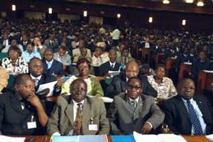 Une séance plénière au Palais du peuple, à Kinshasa. © Lionel Healing/AFP