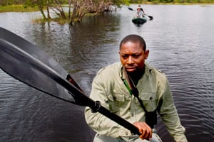 Visite en canoë du parc de Loango, au Gabon. Guenay Ulutuncok/LAIF-REA