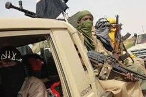 Des combattants du groupe islamiste Ansar Eddine à Kidal, dans le nord du Mali. © AFP