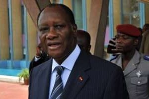 Alassane Ouattara n’a pas donné les raisons officielles de la dissolution du gouvernement. © AFP