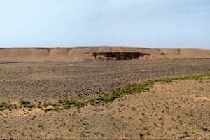 Le site de la future centrale de Ouarzazate au Maroc.