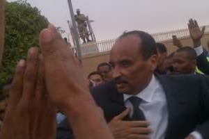 Mohamed Ould Abdelaziz, de retour à Nouakchott, le 24 novembre 2012. © Justine Spiegel/JA