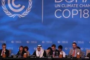 Négociations sur le climat à Doha, le 7 décembre 2012. © AFP