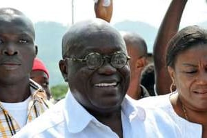 L’opposant ghanéen Nana Akufo-Addo vote à Asante-Achimagogo, le 7 décembre 2012. © AFP