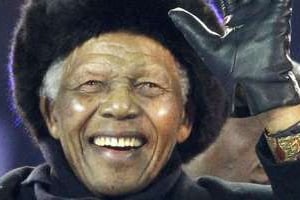 Mandela lors de sa dernière sortie publique, en juillet 2011. © AFP
