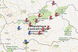 La rébellion Séléka est désormais présente sur une bonne moitié nord-est de la Centrafrique. © J.A.