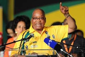Jacob Zuma à Bloemfontein, le 16 décembre 2012. © AFP Archives