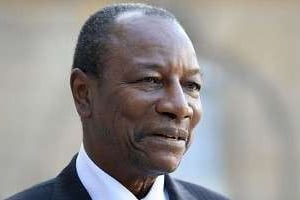 Le président guinéen, Alpha Condé. © AFP