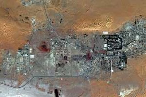 Vue satellite d’In Amenas, en Algérie, le 8 octobre 2012. © AFP