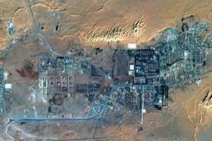 Vue satellite du site gazier d’In Amenas, en Algérie, le 18 janvier 2013. © AFP