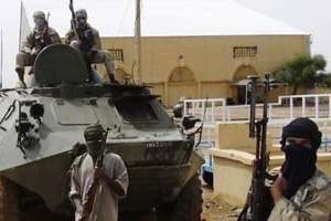 Des jihadistes en août, à Gao, dans le Nord-Mali. © Reuters