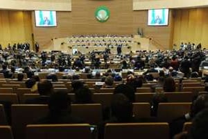 Lors de la conférence des donateurs pour le Mali, au siège de l’UA à Addis Abeba, le 29 janvier. © AFP