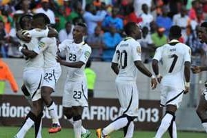 Le Ghana sera opposé au vainqueur du match Burkina Faso Togo. © AFP