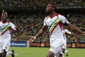 Le capitaine malien Seydou Keita, auteur du but égalisateur. © Reuters