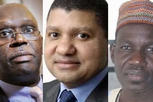 Amadou Kane, Jean-Louis Billon et Alamine Ousmane Mey, trois patrons devenus ministres. © Jeune Afrique