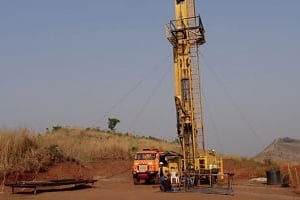 Les travaux à la mine d’or de Kibali, dans l’est de la RDC, ont commencé en juillet. L’État possède 10% des parts. © Randgold Resources