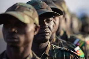Militaires togolais déployés au Mali dans le cadre de la Misma. © AFP