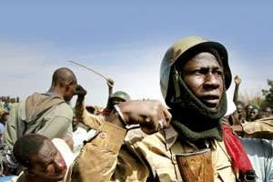 L’armée malienne a dû intervenir à Gao, le 29 janvier. © Jerome Delay/Sipa