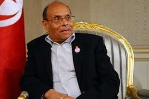 Moncef Marzouki, le 14 janvier 2013 à Tunis. © Fethi Belid/AFP