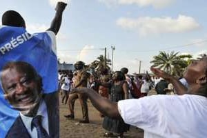 Manifestation pro-Gbagbo à Abidjan. © AFP